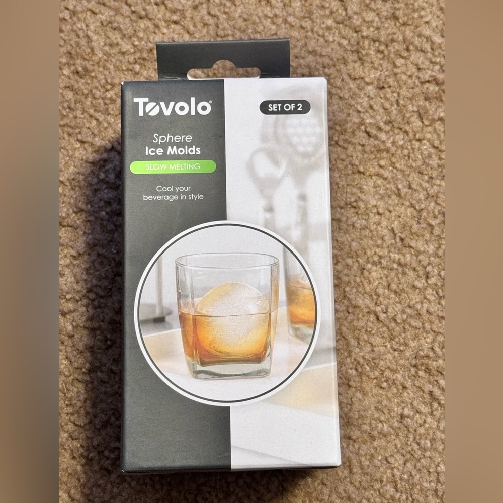 Tovolo Sphere Ice Molds - Set of 2 - Black
